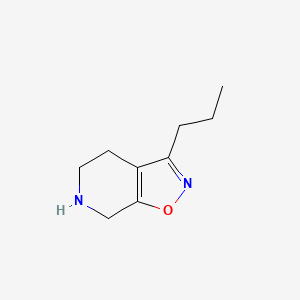 molecular formula C9H14N2O B13080531 3-Propyl-4H,5H,6H,7H-[1,2]oxazolo[5,4-c]pyridine 