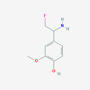 4-(1-Amino-2-fluoroethyl)-2-methoxyphenol