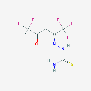 2-[(Z)-4,4,4-trifluoro-3-oxo-1-(trifluoromethyl)butylidene]-1-hydrazinecarbothioamide