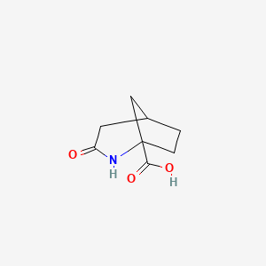 molecular formula C8H11NO3 B13080580 3-Oxo-2-aza-bicyclo[3.2.1]octane-1-carboxylicacid 