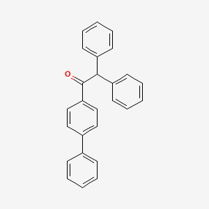 molecular formula C26H20O B13080605 1-([1,1'-Biphenyl]-4-yl)-2,2-diphenylethanone 