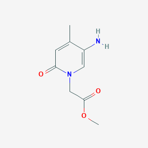 Methyl 2-(5-amino-4-methyl-2-oxo-1,2-dihydropyridin-1-yl)acetate