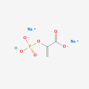 molecular formula C3H3Na2O6P B13080639 Disodium 2-(phosphonatooxy)acrylate CAS No. 55340-66-4