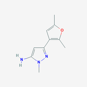 3-(2,5-Dimethylfuran-3-YL)-1-methyl-1H-pyrazol-5-amine