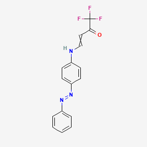 (E)-1,1,1-trifluoro-4-{4-[(E)-2-phenyldiazenyl]anilino}-3-buten-2-one