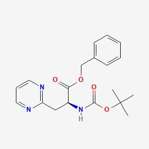 (S)-Benzyl 2-((tert-butoxycarbonyl)amino)-3-(pyrimidin-2-yl)propanoate