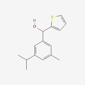 (3-Methyl-5-propan-2-ylphenyl)-thiophen-2-ylmethanol