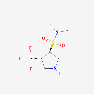 (3R,4R)-N,N-Dimethyl-4-(trifluoromethyl)pyrrolidine-3-sulfonamide