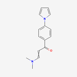molecular formula C15H16N2O B1308079 3-(Dimethylamino)-1-(4-pyrrol-1-ylphenyl)prop-2-en-1-one 