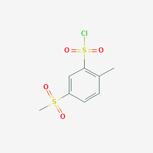 5-Methanesulfonyl-2-methylbenzene-1-sulfonyl chloride