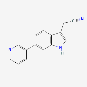 2-(6-(Pyridin-3-yl)-1H-indol-3-yl)acetonitrile