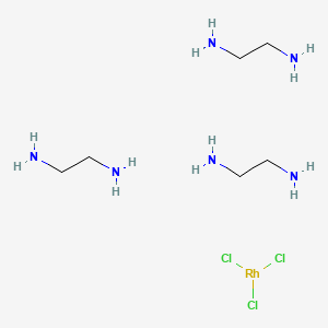 molecular formula C6H24Cl3N6Rh B13080896 Tris(ethylenediamine)rhodium(III)chloride 