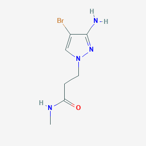 3-(3-Amino-4-bromo-1H-pyrazol-1-YL)-N-methylpropanamide