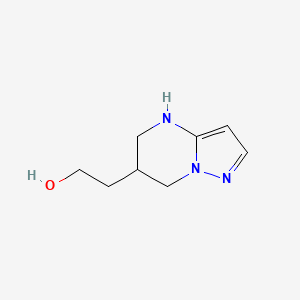 molecular formula C8H13N3O B13080950 2-{4H,5H,6H,7H-pyrazolo[1,5-a]pyrimidin-6-yl}ethan-1-ol 