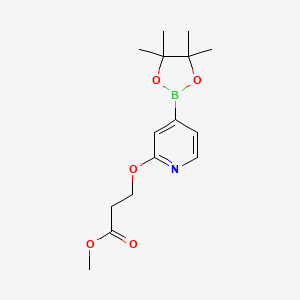 Methyl 3-((4-(4,4,5,5-tetramethyl-1,3,2-dioxaborolan-2-yl)pyridin-2-yl)oxy)propanoate