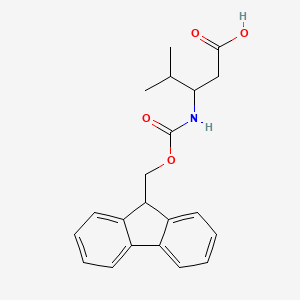 molecular formula C21H23NO4 B1308097 3-(Fmoc-氨基)-4-甲基戊酸 CAS No. 282524-93-0
