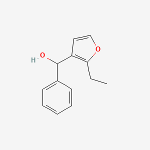 molecular formula C13H14O2 B13080996 (2-Ethylfuran-3-yl)(phenyl)methanol 