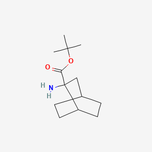 molecular formula C13H23NO2 B13080997 Tert-butyl 2-aminobicyclo[2.2.2]octane-2-carboxylate 