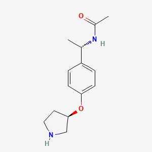 N-((S)-1-(4-((R)-Pyrrolidin-3-yloxy)phenyl)ethyl)acetamide