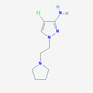 4-Chloro-1-[2-(pyrrolidin-1-yl)ethyl]-1H-pyrazol-3-amine