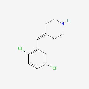 molecular formula C12H13Cl2N B13081038 4-[(2,5-Dichlorophenyl)methylidene]piperidine 