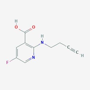 2-[(But-3-yn-1-yl)amino]-5-fluoropyridine-3-carboxylic acid