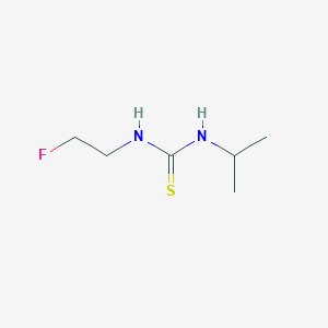 molecular formula C6H13FN2S B13081057 3-(2-Fluoroethyl)-1-(propan-2-yl)thiourea 