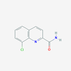 molecular formula C10H7ClN2O B13081080 8-Chloroquinoline-2-carboxamide 