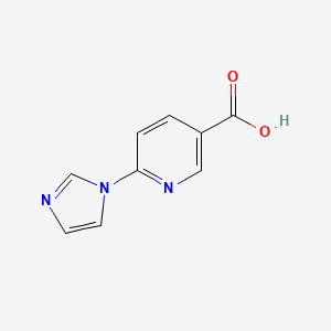 molecular formula C9H7N3O2 B1308111 6-(1H-imidazol-1-yl)nicotinic acid CAS No. 216955-75-8