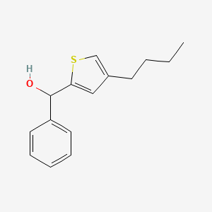 molecular formula C15H18OS B13081124 (4-Butylthiophen-2-yl)(phenyl)methanol 