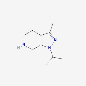 molecular formula C10H17N3 B13081157 3-Methyl-1-(propan-2-yl)-1H,4H,5H,6H,7H-pyrazolo[3,4-c]pyridine 