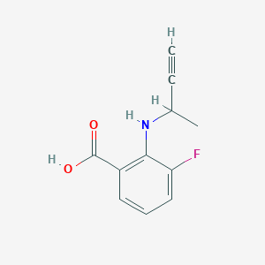 2-[(But-3-yn-2-yl)amino]-3-fluorobenzoic acid