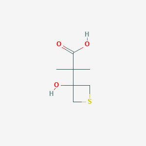 2-(3-Hydroxythietan-3-yl)-2-methylpropanoic acid