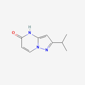 molecular formula C9H11N3O B13081210 2-(propan-2-yl)-4H,5H-pyrazolo[1,5-a]pyrimidin-5-one 