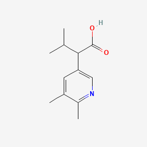 2-(5,6-Dimethylpyridin-3-yl)-3-methylbutanoic acid