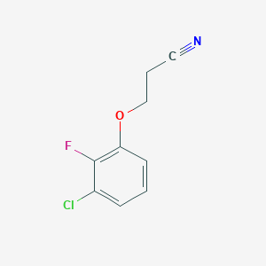 molecular formula C9H7ClFNO B13081287 3-(3-Chloro-2-fluoro-phenoxy)propanenitrile 