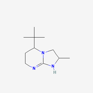 molecular formula C11H21N3 B13081301 5-tert-Butyl-2-methyl-2H,3H,5H,6H,7H,8H-imidazo[1,2-a]pyrimidine 