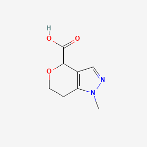 1-methyl-1H,4H,6H,7H-pyrano[4,3-c]pyrazole-4-carboxylic acid