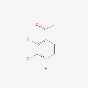 molecular formula C8H5Cl2FO B13081371 2',3'-Dichloro-4'-fluoroacetophenone 