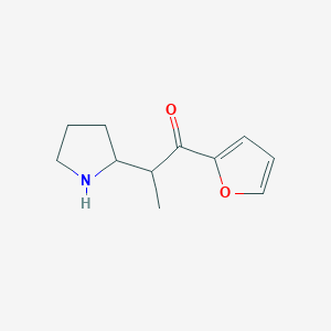 1-(Furan-2-yl)-2-(pyrrolidin-2-yl)propan-1-one