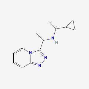 (1-Cyclopropylethyl)(1-{[1,2,4]triazolo[4,3-a]pyridin-3-yl}ethyl)amine