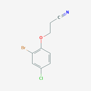 3-(2-Bromo-4-chloro-phenoxy)propanenitrile