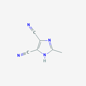 molecular formula C6H4N4 B1308142 2-methyl-1H-imidazole-4,5-dicarbonitrile CAS No. 40056-53-9