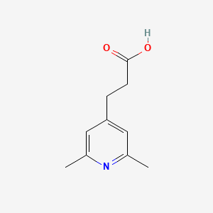 molecular formula C10H13NO2 B13081439 3-(2,6-Dimethylpyridin-4-yl)propanoic acid 