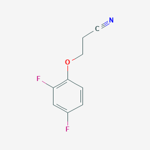 molecular formula C9H7F2NO B13081442 3-(2,4-Difluorophenoxy)propanenitrile 