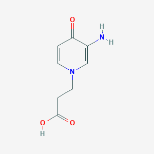 3-(3-Amino-4-oxo-1,4-dihydropyridin-1-yl)propanoic acid