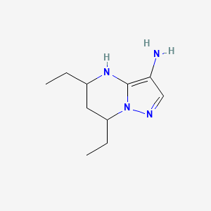 5,7-Diethyl-4H,5H,6H,7H-pyrazolo[1,5-a]pyrimidin-3-amine