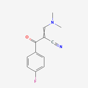 molecular formula C12H11FN2O B1308153 3-(Dimethylamino)-2-(4-fluorobenzoyl)acrylonitrile CAS No. 52200-15-4