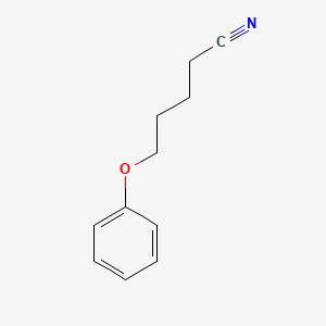 molecular formula C11H13NO B13081628 5-Phenoxypentanenitrile 