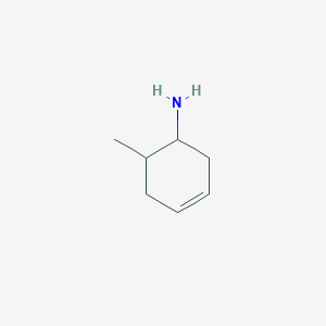 molecular formula C7H13N B13081663 6-Methylcyclohex-3-en-1-amine 